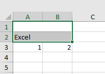 combinar y central en excel ejemplo