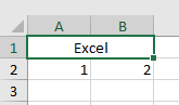 combinar y central en excel ejemplo