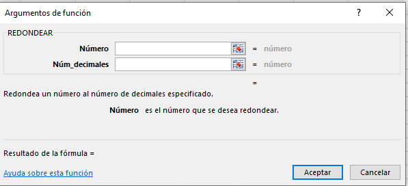 redondear excel