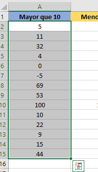 rango formato condicional excel
