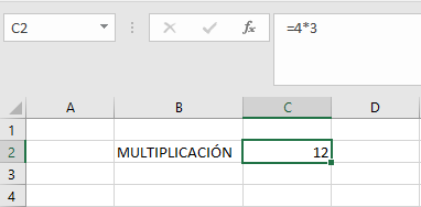 multiplicacion directa excel
