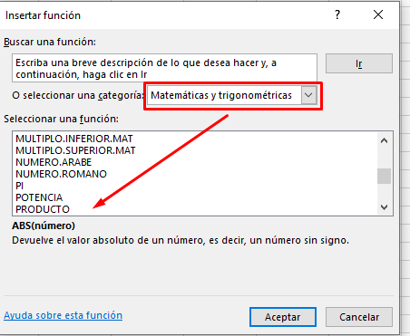 asistente producto excel