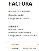 factura simple excel