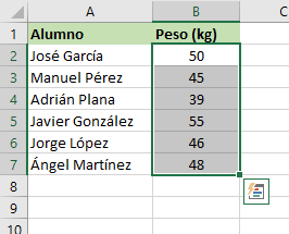 calcular media excel rapido